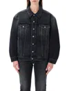 Saint Laurent Oversized 70s-inspired Statement Jacket In Ash Black