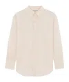Saint Laurent Oversized Buttoned Shirt In White