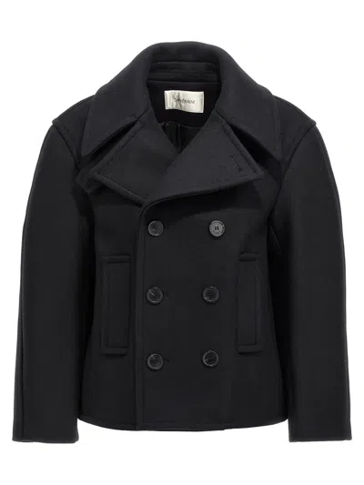 SAINT LAURENT SAINT LAURENT OVERSIZED CABAN COAT