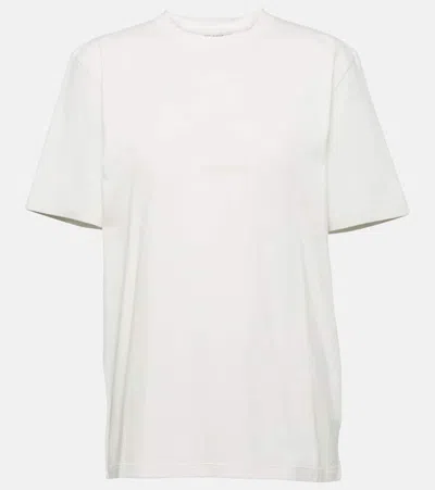 Saint Laurent Logo-patch Crewneck T-shirt In White