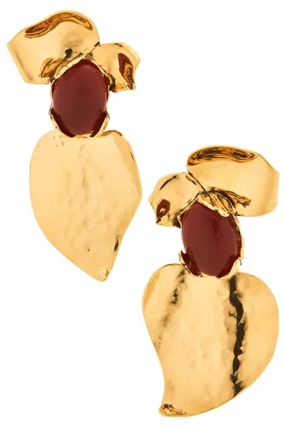 Saint Laurent Oversized Petal Earrings