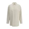 Saint Laurent Striped Cassandre Shirt