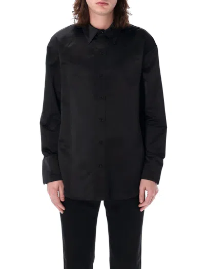 Saint Laurent Oversized Shirt In Black