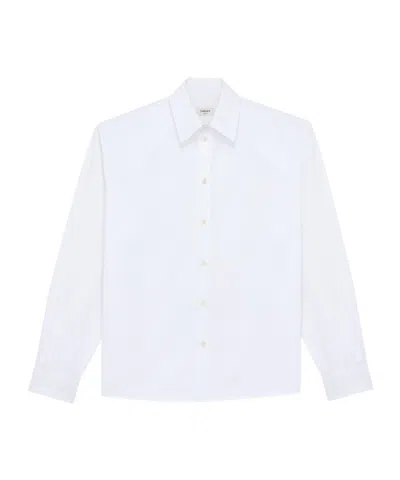 Saint Laurent Oversized Shirt In Cotton Poplin In White