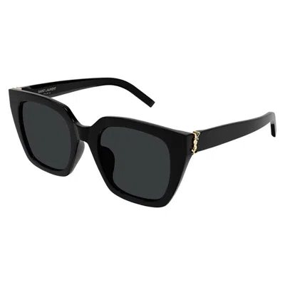 Saint Laurent Oversized Square Acetate Sunglasses In Black
