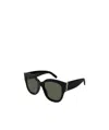 Saint Laurent Oversized Square-frame Sunglasses In Gray