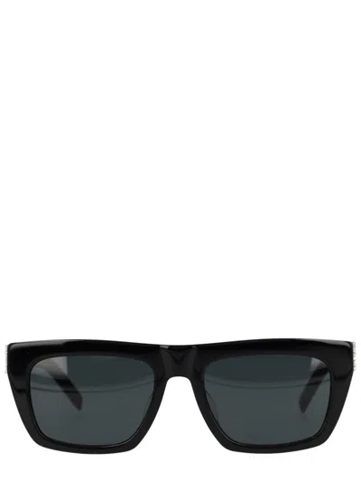 Saint Laurent Oversized Square Sunglasses In Black