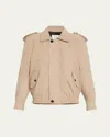 Saint Laurent Nubuck Bomber Jacket