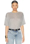 Saint Laurent Oversized T-shirt In Gris Chine