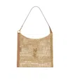 Saint Laurent Oxalis Logo Plaque Shopping Bag In Nude