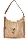 Saint Laurent Oxalis Open Raffia Tote In Natural