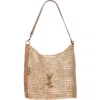 Saint Laurent Oxalis Raffia Macramé Shoulder Bag