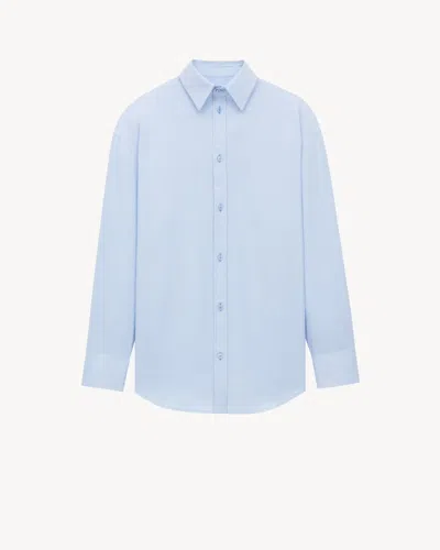 Saint Laurent "oxford" Cotton Shirt In Blue
