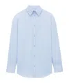 Saint Laurent Oxford Shirt In Cotton In Blue