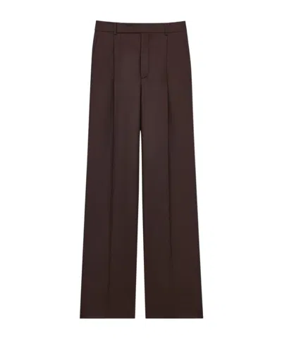 Saint Laurent P25k Tailored Pants In Brown