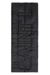Saint Laurent Black Padded Nylon Scarf For Women