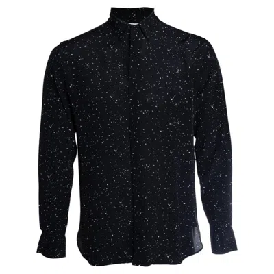 Pre-owned Saint Laurent , Paint Splatter Shirt In Black