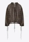 Saint Laurent Paisley Print See-through Shirt