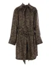 Saint Laurent Paisley-print Silk Dress