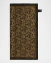 Saint Laurent Paisley-print Silk Scarf In 3388 Olive Multicolor