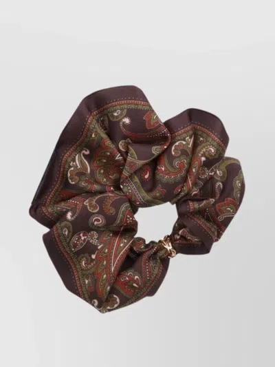 Saint Laurent Paisley Ruffled Hats Collection