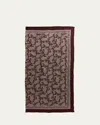 Saint Laurent Paisley Silk Charmeuse Scarf