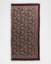 Saint Laurent Paisley Silk Charmeuse Scarf