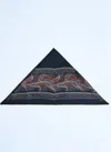 Saint Laurent Paisley Silk Square Scarf In Blue
