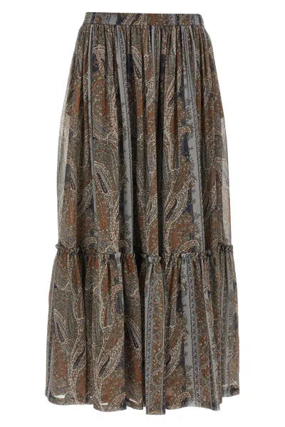SAINT LAURENT PAISLEY SKIRT