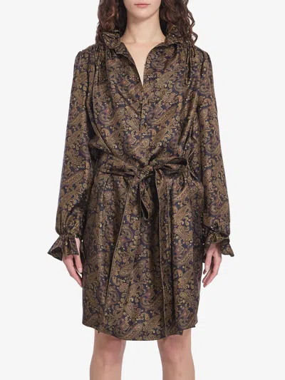 SAINT LAURENT PAISLY DRESS
