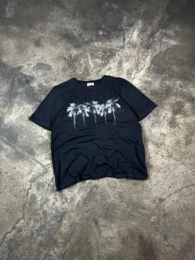Pre-owned Saint Laurent Palm Tree T-shirt In Black