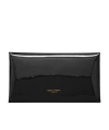 Saint Laurent Paloma Patent Pochette In Black