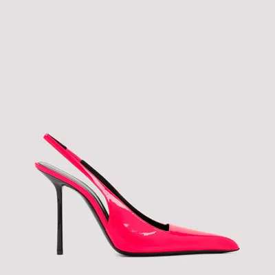 Saint Laurent Kiss 105 Patent Leather Slingback Pumps In Multicolor