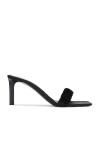 Saint Laurent Pam Mule Sandal In Nero