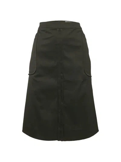 Pre-owned Saint Laurent Panelled Mini Skirt In Black