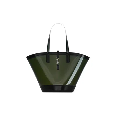Pre-owned Saint Laurent Panier Medium Bag 'noir/peppermint' In Black