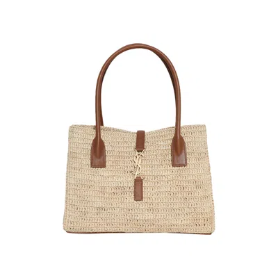 Pre-owned Saint Laurent Panier Rectangle 'naturale/brick'