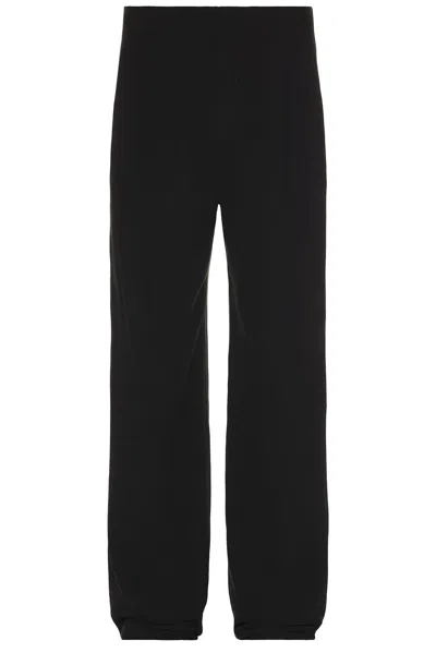 Saint Laurent Pantalone In Velluto Nero  Uomo In Black
