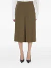Saint Laurent Pantalon Lainage Petits Carrea In Brown