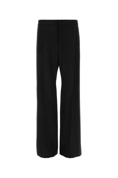 SAINT LAURENT PANTALONE IN LANA NERA UOMO