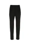 Saint Laurent Pantalone In Lana Nera Uomo In 1000