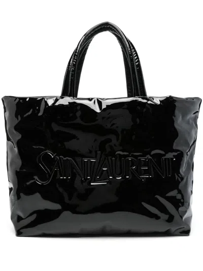 Saint Laurent Trouseret Maxi Tote Bag In Black