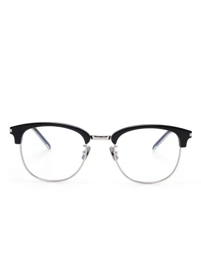 Saint Laurent Pantos-frame Glasses In 黑色