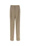 Saint Laurent Cappuccino Cashmere Pant In Neutral