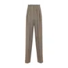 Saint Laurent Women Wide-leg In Wool Caviar Pants