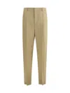 Saint Laurent High Waist Straight Leg Trousers