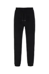 Saint Laurent Dark Blue Cotton Joggers In Blue