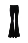 Saint Laurent Gabardine Flared Pants In Black