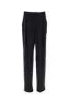 Saint Laurent Cashmere And Wool Flannel 90s Striped Pants In Blue