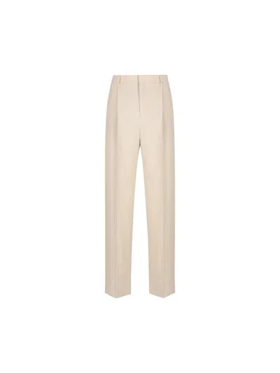 Saint Laurent Pants In Beige